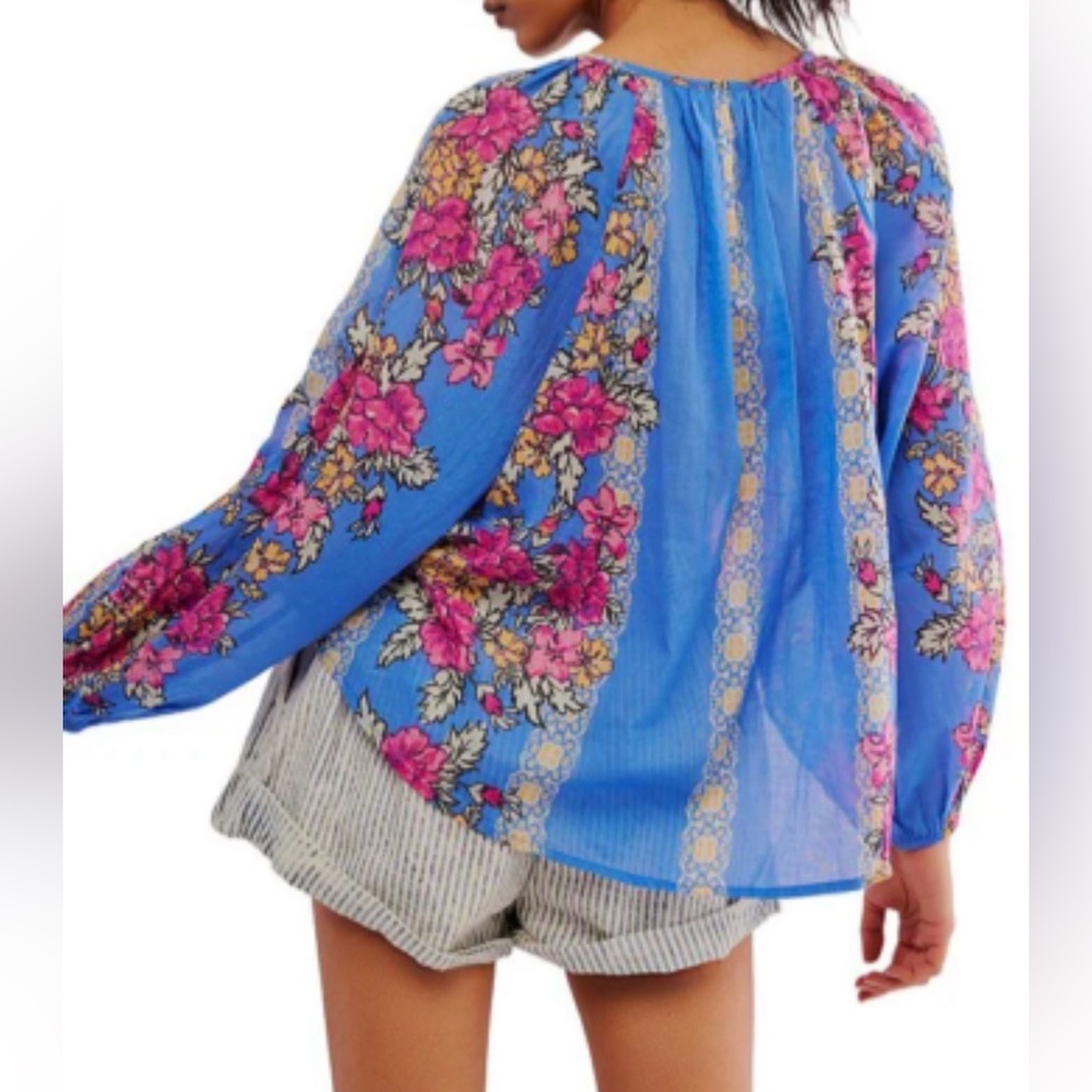 Free People Floral Blouse - Picture 2 of 7
